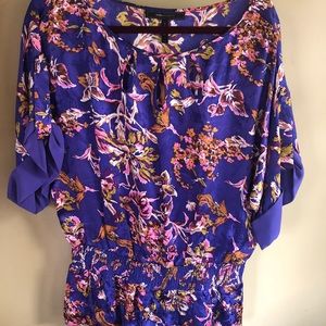Bcbg Maxazria floral silk top